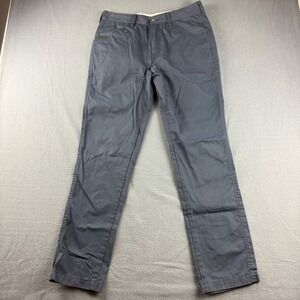 Iron and Resin Pants Men's 32x32 Blue Workwear Union Utility Canvas Collar Slim
